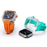 Fluorine Rubber Clear Armor Case Watch Band - Image 3