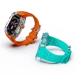 Fluorine Rubber Clear Armor Case Watch Band - Image 4