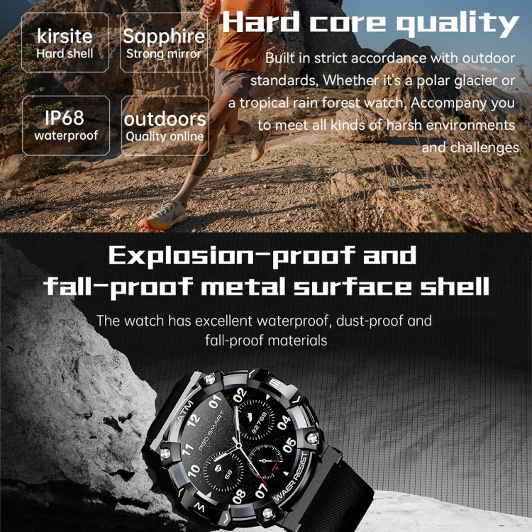 EDA004402501_B2.webp PG666 1.39 inch TFT Screen Bluetooth Call Smart Watch, Support Heart Rate / Blood Pressure Monitoring - Image 3