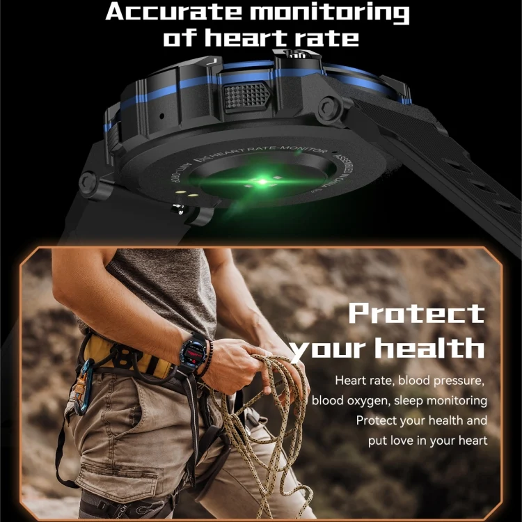 EDA004402501_B5.webp PG666 1.39 inch TFT Screen Bluetooth Call Smart Watch, Support Heart Rate / Blood Pressure Monitoring - Image 6