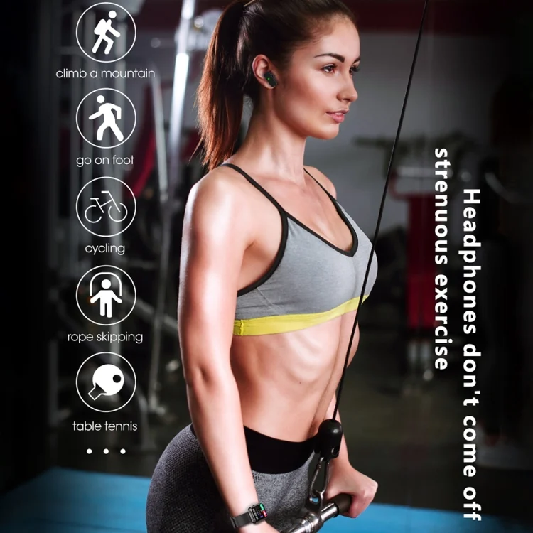 EDA004402801A_11.webp S6 TWS Earphone 1.91 inch Smart Bracelet Support Bluetooth Call / Health Monitoring - Image 12