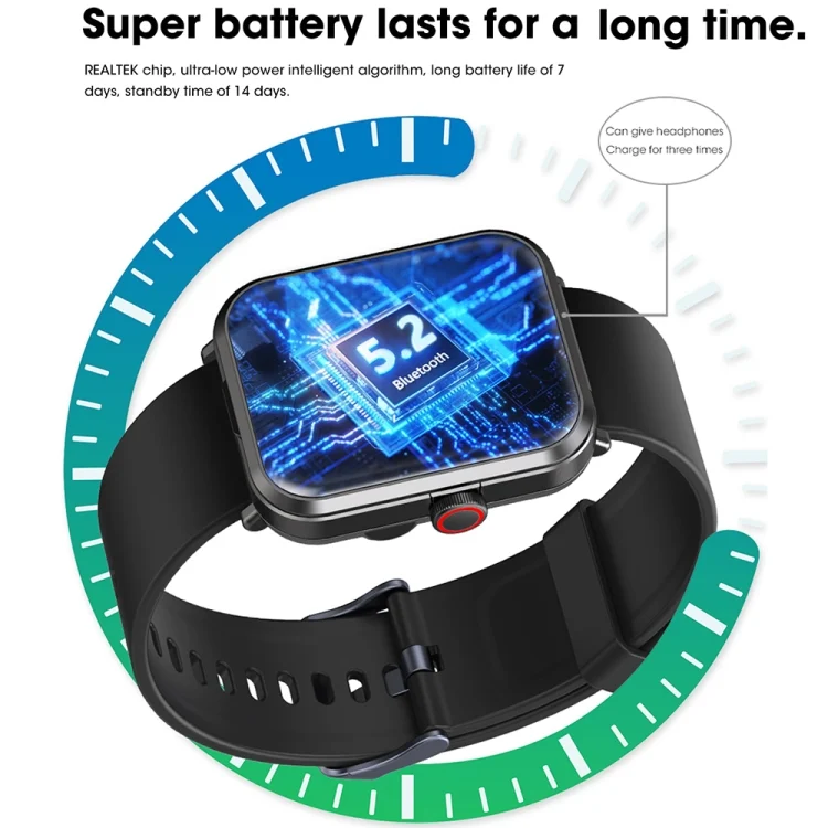 EDA004402801A_14.webp S6 TWS Earphone 1.91 inch Smart Bracelet Support Bluetooth Call / Health Monitoring - Image 15