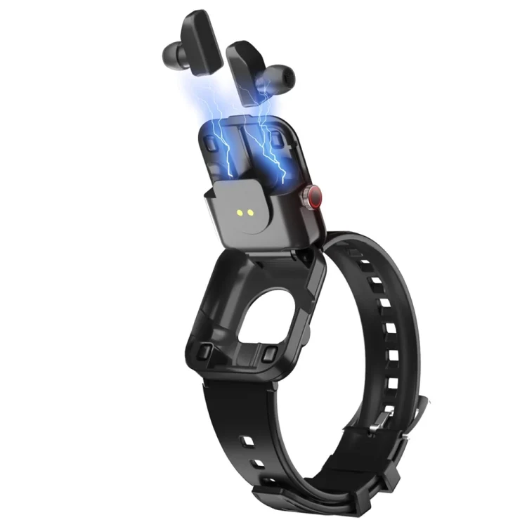 EDA004402801A_2.webp S6 TWS Earphone 1.91 inch Smart Bracelet Support Bluetooth Call / Health Monitoring - Image 3
