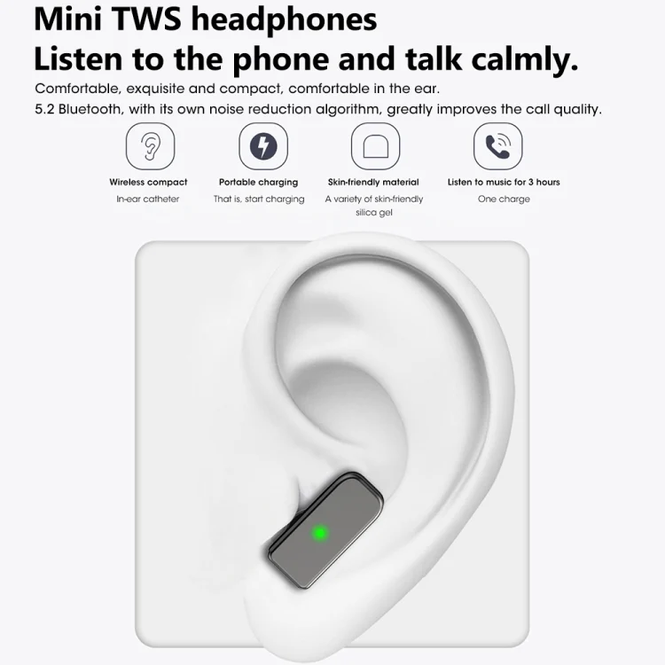 EDA004402801A_7.webp S6 TWS Earphone 1.91 inch Smart Bracelet Support Bluetooth Call / Health Monitoring - Image 8