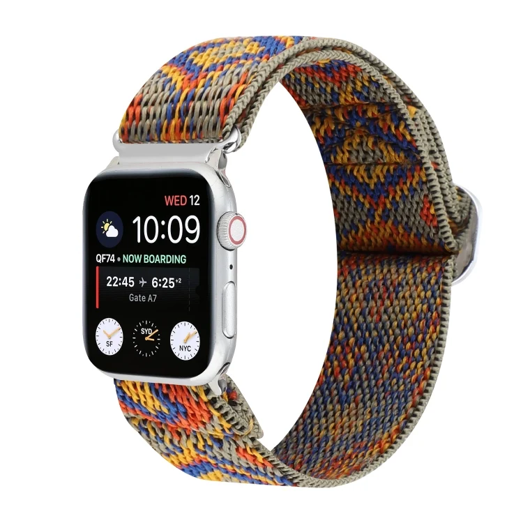 Buckle Elastic Nylon Watch Band