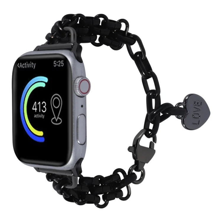 Stainless Steel Three Row Chain Watch Band