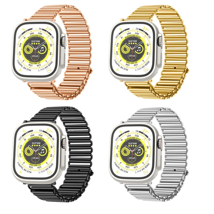 EDA004435701_B1.webp Chain Buckle Stainless Steel Watch Band - Image 2