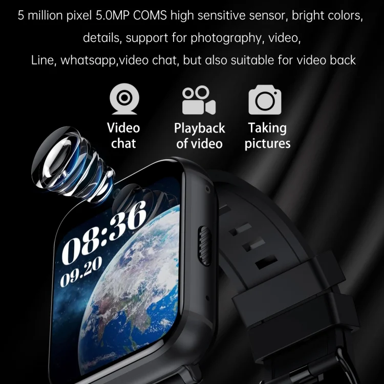 EDA004452301_B6.webp Q668 1.99 inch Screen 4G Smart Watch Android 9.0 - Image 7
