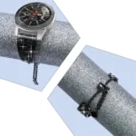 22mm Diamond Chain Mental Watch Band - Image 6