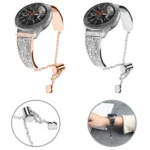 22mm Diamond Chain Mental Watch Band - Image 2
