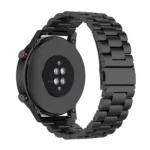 22mm Three Bead Stainless Steel Metal Watch Band - Image 4