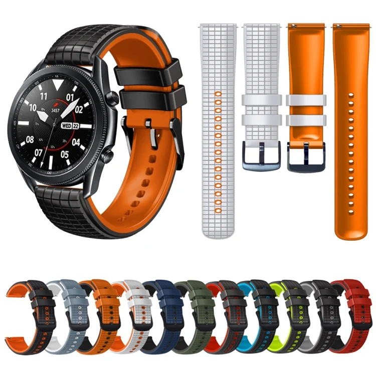 EDA004488301_B2.webp Universal Mesh Two-Tone Silicone Watch Band - Image 3