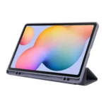 Solid Color 3-folding Leather Tablet Case, For Samsung Galaxy Tab S6 Lite/Tab S6 Lite 2022, For Xiaomi Pad 5 - Image 3