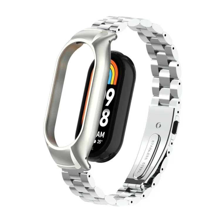 Integrated Mental Case + Three-bead Watch Band