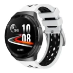 Two Color Round Hole Silicone Watch Band
