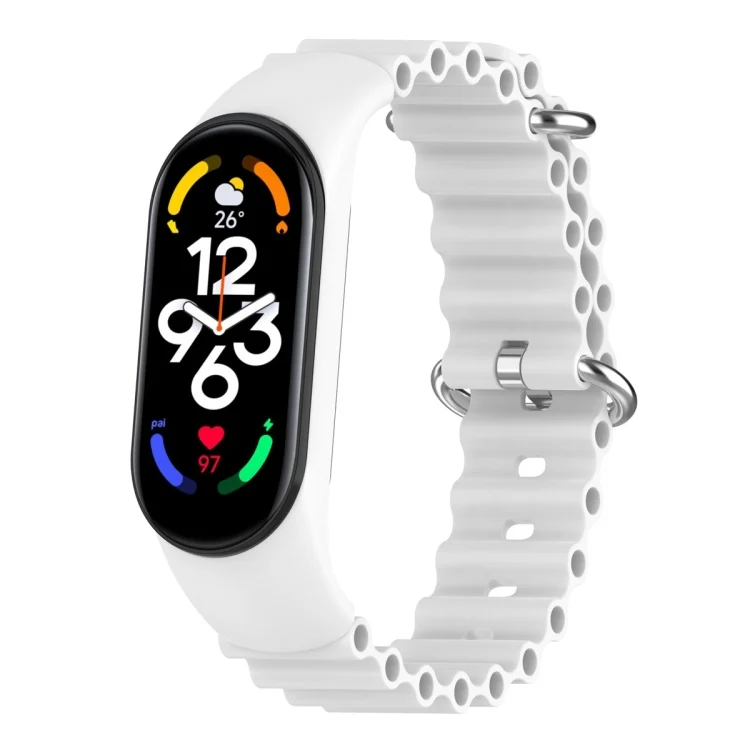 Solid Color Marine Silicone Breathable Watch Band