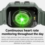 N22 2 in 1 1.96 inch HD Display Sport Bluetooth Call Earphone Smart Watch - Image 4
