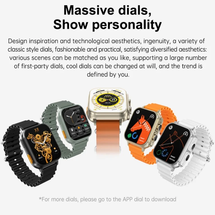 EDA004548201_B4.webp N22 2 in 1 1.96 inch HD Display Sport Bluetooth Call Earphone Smart Watch - Image 5