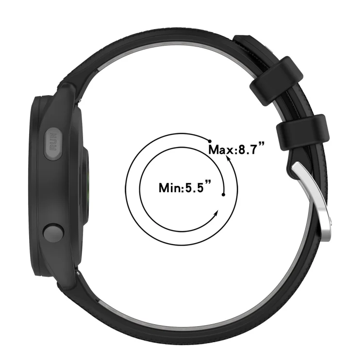 EDA004550001_B2.webp 18mm Sports Two-Color Steel Buckle Silicone Watch Band - Image 3