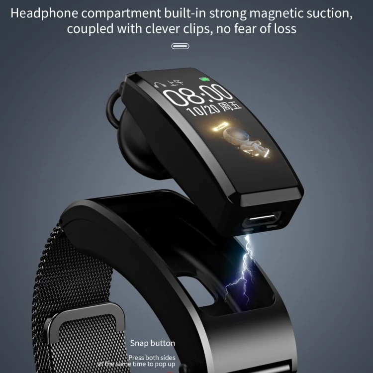 EDA004557701_B4.webp B7 Bluetooth Earphone Smart Bracelet, Support Sleep Monitoring / Blood Oxygen Monitoring / Heart Rate Monitoring - Image 5