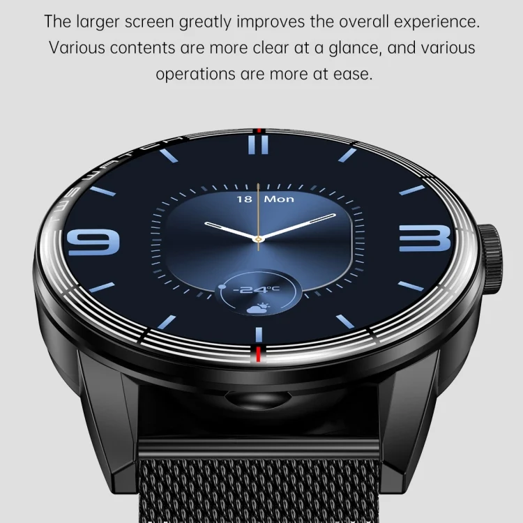 EDA004558401_B3.webp R6 1.32 inch Round Screen 2 in 1 Bluetooth Earphone Smart Watch, Support Bluetooth Call / Health Monitoring - Image 4