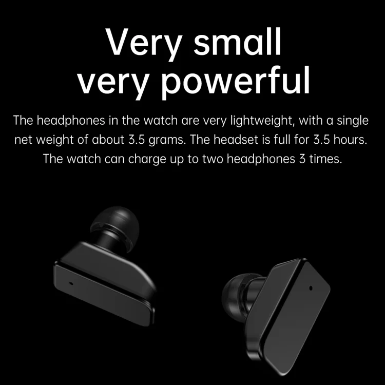 EDA004558401_B7.webp R6 1.32 inch Round Screen 2 in 1 Bluetooth Earphone Smart Watch, Support Bluetooth Call / Health Monitoring - Image 8