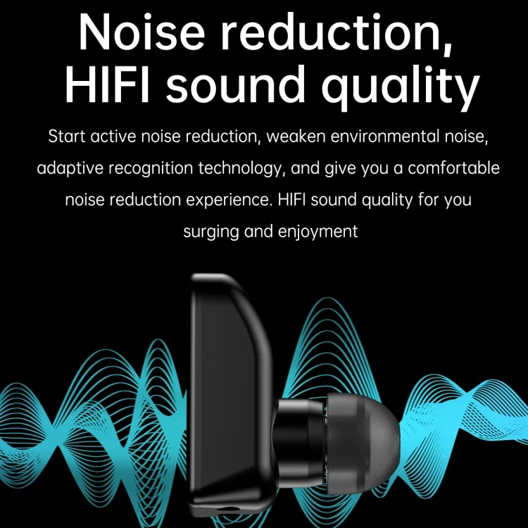 EDA004558401_B8.webp R6 1.32 inch Round Screen 2 in 1 Bluetooth Earphone Smart Watch, Support Bluetooth Call / Health Monitoring - Image 9