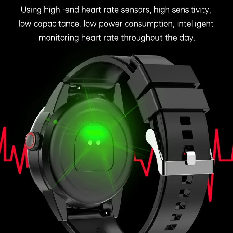 EDA004558401_B9.webp R6 1.32 inch Round Screen 2 in 1 Bluetooth Earphone Smart Watch, Support Bluetooth Call / Health Monitoring - Image 10