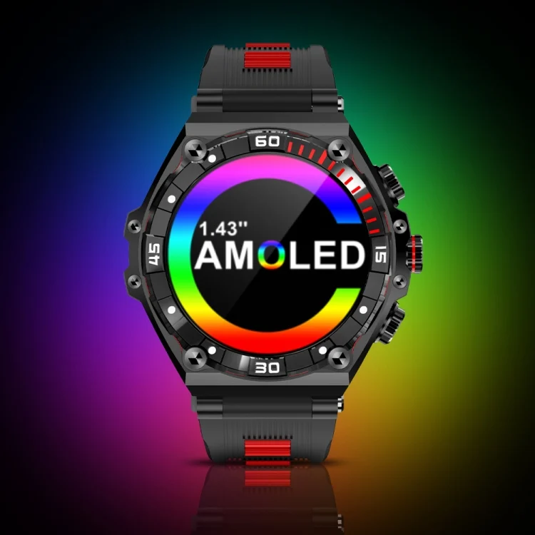 EDA004560401_B1.webp CT18 1.43 inch AMOLED Screen Smart Watch Supports Bluetooth Call/Blood Oxygen Detection - Image 2