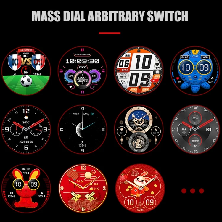 EDA004560401_B6.webp CT18 1.43 inch AMOLED Screen Smart Watch Supports Bluetooth Call/Blood Oxygen Detection - Image 7