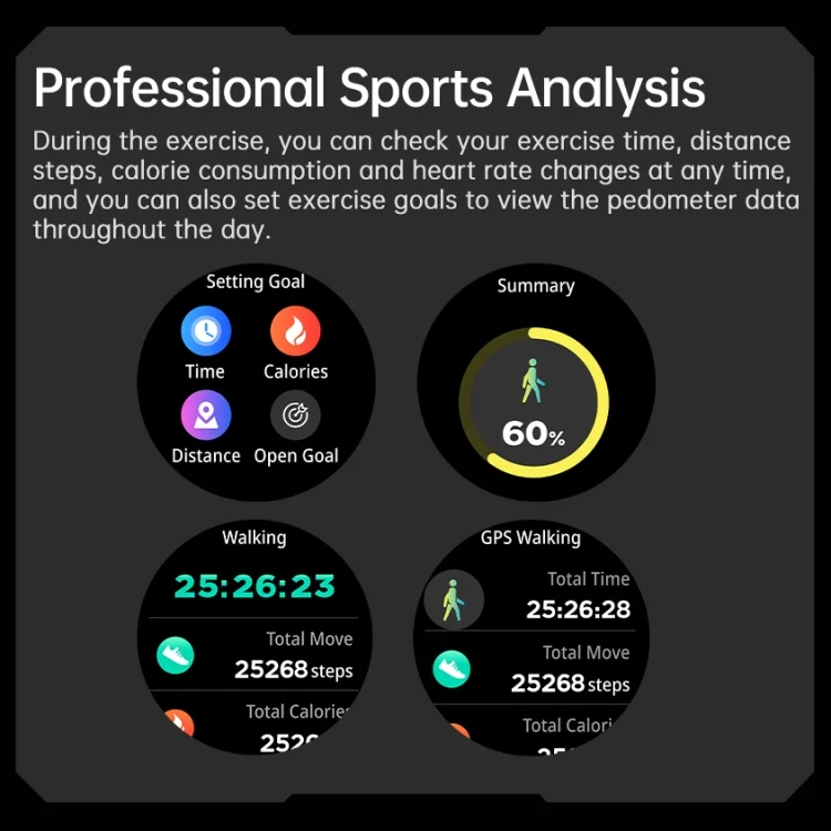 EDA004580301_B5.webp OVISEN GT100 1.39 inch TFT Screen 2 in 1 Bluetooth Headset Smart Watch, Support Blood Oxygen Monitoring/Bluetooth Music - Image 6