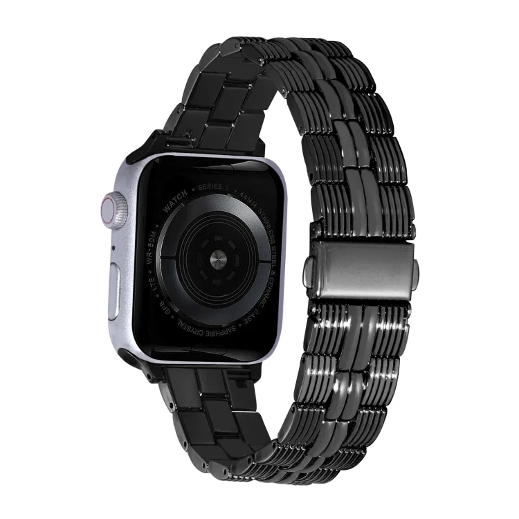 3-Beads Stripe Metal Watch Band
