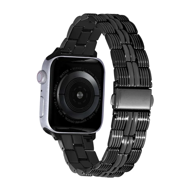 3-Beads Stripe Metal Watch Band