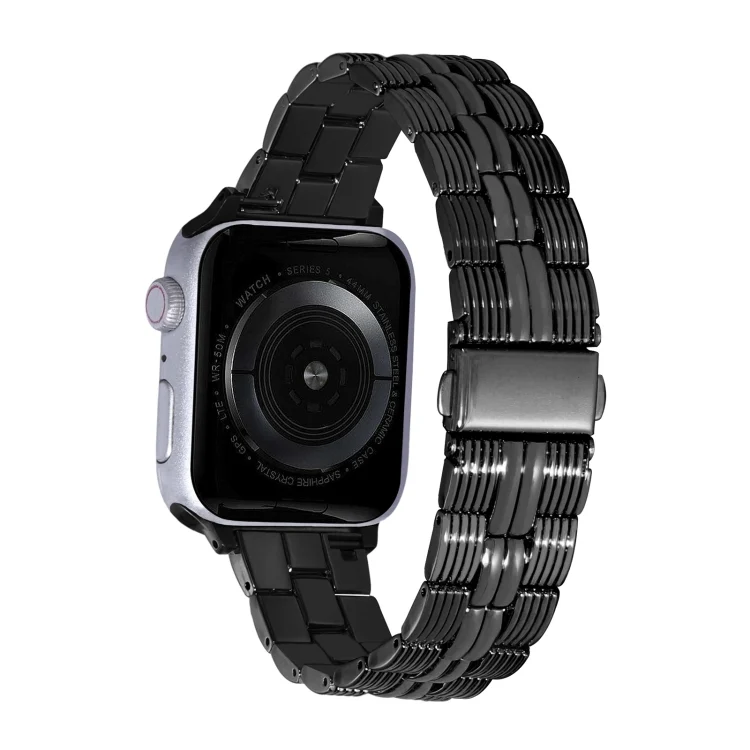 3-Beads Stripe Metal Watch Band
