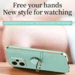 XINLI Straight Edge 6D Electroplate TPU Phone Case with Ring Holder, For Xiaomi Redmi Note 12 5G Global - Image 5