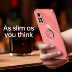 XINLI Straight Edge 6D Electroplate TPU Phone Case with Ring Holder, For Xiaomi Redmi Note 12 Pro 4G, For Xiaomi Redmi Note 12 Turbo - Image 2