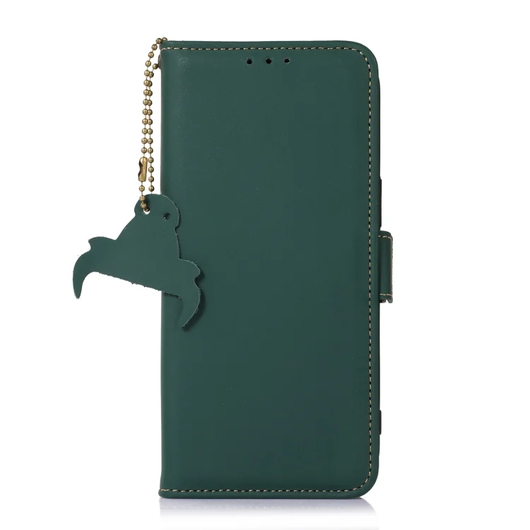 EDA004610102A_1.webp Genuine Leather Magnetic RFID Leather Phone Case, For Xiaomi Redmi 12, For Xiaomi Redmi Note 12 Turbo / POCO F5 - Image 2