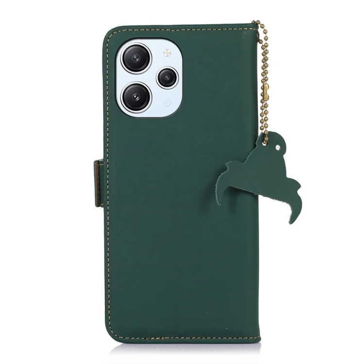 EDA004610102A_2.webp Genuine Leather Magnetic RFID Leather Phone Case, For Xiaomi Redmi 12, For Xiaomi Redmi Note 12 Turbo / POCO F5 - Image 3