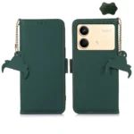 Genuine Leather Magnetic RFID Leather Phone Case, For Xiaomi Redmi Note 13R Pro, For Xiaomi 14 Ultra, For Xiaomi 14 Pro, For Xiaomi 14, For Xiaomi 13T / Redmi K60 Ultra