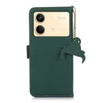 Genuine Leather Magnetic RFID Leather Phone Case, For Xiaomi Redmi Note 13R Pro, For Xiaomi 14 Ultra, For Xiaomi 14 Pro, For Xiaomi 14, For Xiaomi 13T / Redmi K60 Ultra - Image 3
