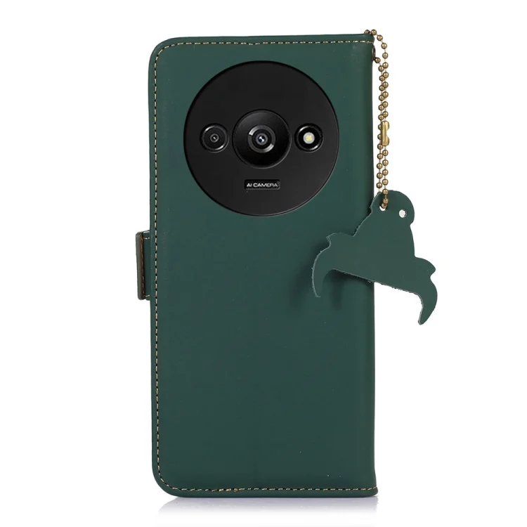 EDA004610112A_2.webp Genuine Leather Magnetic RFID Leather Phone Case, For Xiaomi Redmi A3, For Xiaomi Redmi Note 13 Pro 4G / POCO M6 Pro 4G, For Xiaomi Redmi Note 13 4G, For Xiaomi Redmi 13C 4G / 13C 5G / POCO C65... - Image 3