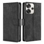 Skin Feel Crocodile Magnetic Clasp Leather Phone Case, For Xiaomi Redmi Turbo 3 5G, For Xiaomi Civi 4 Pro, For Xiaomi Redmi A3 4G, For Xiaomi Redmi Note 13 4G, For Xiaomi Redmi Note 13R Pro 5G