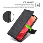 Skin Feel Crocodile Magnetic Clasp Leather Phone Case, For Xiaomi Redmi Turbo 3 5G, For Xiaomi Civi 4 Pro, For Xiaomi Redmi A3 4G, For Xiaomi Redmi Note 13 4G, For Xiaomi Redmi Note 13R Pro 5G - Image 7