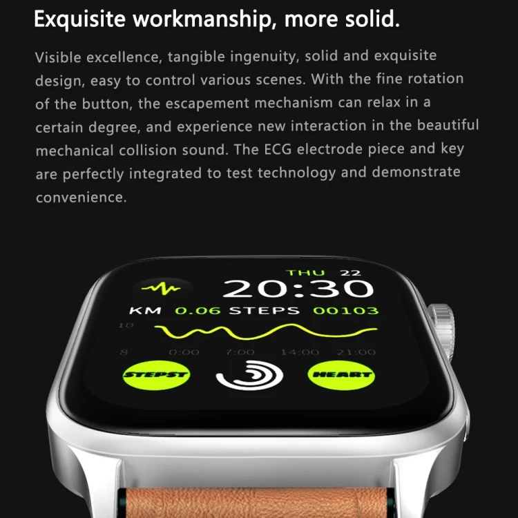 EDA0046252_B14.webp GT22 1.85 inch TFT Screen Silicone Band Health Smart Watch, Support Bluetooth Call / Plateau Blood Oxygen / Body Temperature / Arrhythmia / TI Heart Rate Monitoring - Image 15