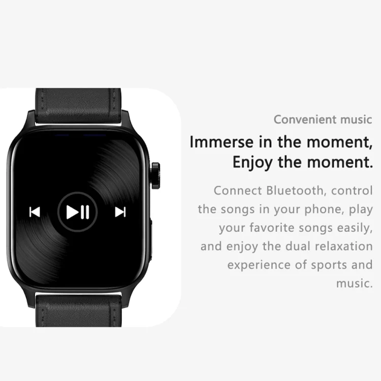 EDA0046254_B10.webp GT22 1.85 inch TFT Screen Leather Band Health Smart Watch, Support Bluetooth Call / Plateau Blood Oxygen / Body Temperature / Arrhythmia / TI Heart Rate Monitoring - Image 11