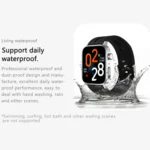 GT22 1.85 inch TFT Screen Leather Band Health Smart Watch, Support Bluetooth Call / Plateau Blood Oxygen / Body Temperature / Arrhythmia / TI Heart Rate Monitoring - Image 12