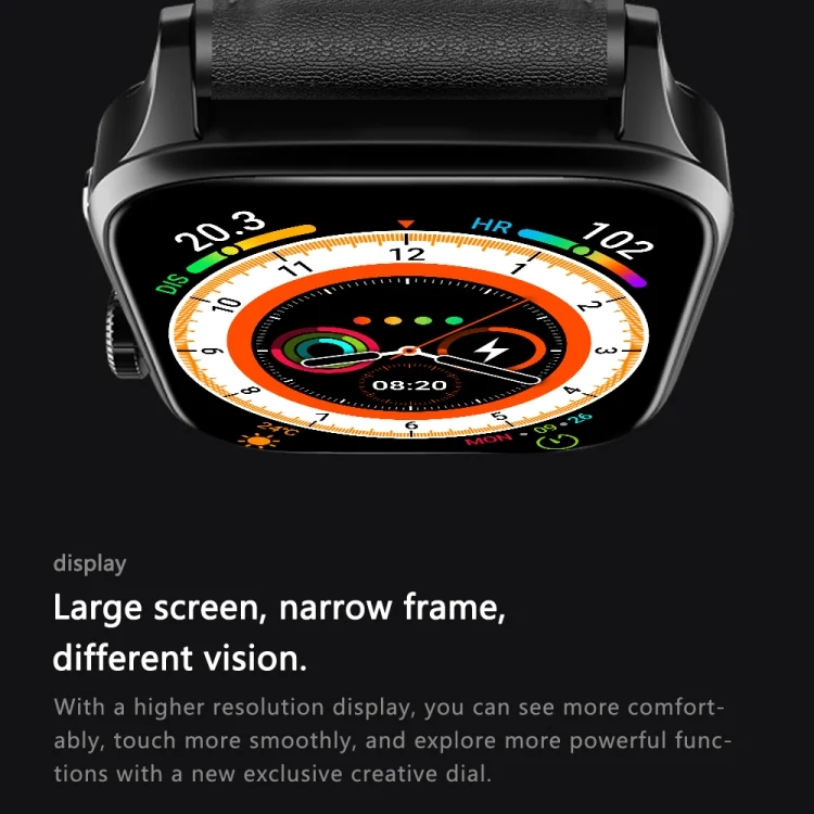 EDA0046254_B13.webp GT22 1.85 inch TFT Screen Leather Band Health Smart Watch, Support Bluetooth Call / Plateau Blood Oxygen / Body Temperature / Arrhythmia / TI Heart Rate Monitoring - Image 14