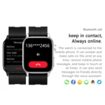 GT22 1.85 inch TFT Screen Leather Band Health Smart Watch, Support Bluetooth Call / Plateau Blood Oxygen / Body Temperature / Arrhythmia / TI Heart Rate Monitoring - Image 5