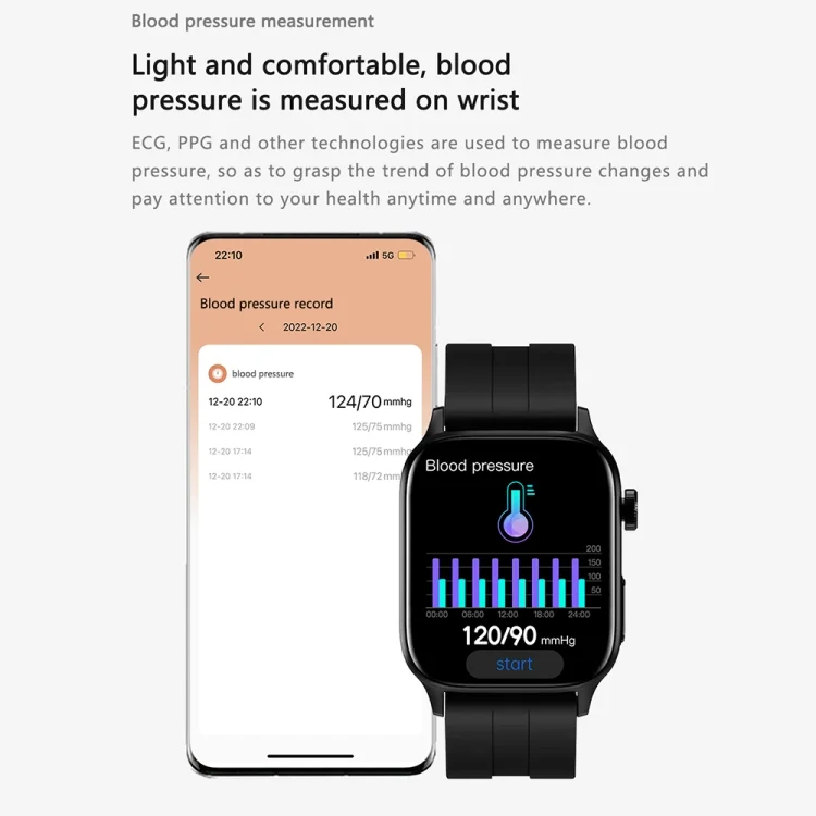 EDA0046254_B9.webp GT22 1.85 inch TFT Screen Leather Band Health Smart Watch, Support Bluetooth Call / Plateau Blood Oxygen / Body Temperature / Arrhythmia / TI Heart Rate Monitoring - Image 10