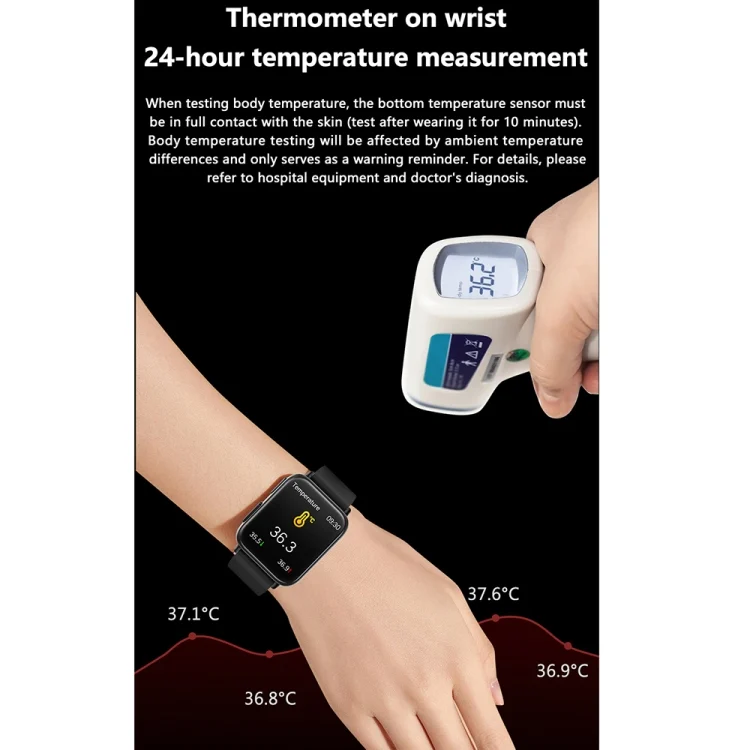 EDA0046260_B4.webp TK10 1.91 inch IP68 Waterproof Silicone Band Smart Watch Supports AI Medical Diagnosis/ Blood Oxygen / Body Temperature Monitoring - Image 5